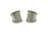 Silver Ring, Antique Silver Plated Brass Adjustable Ring N0399