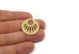 Personalized  Oval Charm, Raw Brass Oval Shaped Charms With 1 Loop, Sun Charms, Findings (20/25/30x0.60mm) SMP3095