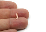 Copper Oval Charm, Raw Copper Oval Rings, Geometric Connectors (16.5/14/12x0.80mm) SMP3195