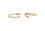Rose Gold Cuff, Rose Gold Plated Brass Cuff, Bracelet Bangle Q0352