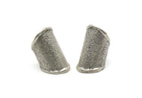 Silver Ring, Antique Silver Plated Brass Adjustable Ring N0369