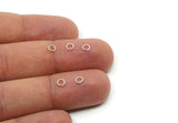 4mm Jump Rings, 250 Antique Silver Plated Brass Jump Rings, Connectors (3.90x0.60mm) A0881