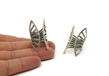 Silver Ring, Antique Silver Plated Brass Adjustable Ring N0221
