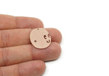 Customized Charm, For Jewelry Making Brass/Steel/Copper Geometric Shaped Face Charm With 1 Hole, Personalized Jewelry (25x20mm) SMP3183