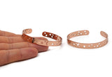 Rose Gold Cuff, Rose Gold Lacquer Plated Brass Open Bangles with Moon and Stars BRC150 Q0051