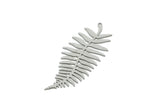 Steel Leaf Charm, 4 Stainless Steel Branch Charms With 1 Loop, Charm Pendants (62x27x0.80mm) SMP1133 SMP3355 A6887