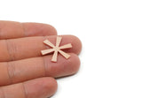 Custom Charms for Jewelry Making, Personalized Brass, Copper, Stainless Steel Blank (25x23mm) SMP3142
