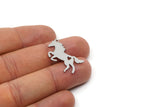 Steel Horse Charm, 10 Stainless Steel Horse Charms With 1 Loop, For Jewelry Making (30x16x0.80mm) SMP2994
