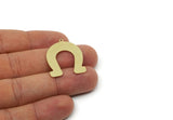 Brass Horseshoe Charm, Raw Brass Horseshoe Charms With 1 Loop, Pendant Findings, Parts Of Jewelry (20/25/30x0.60mm) SMP3097