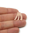 Custom Charms for Jewelry Making, Personalized Brass, Copper, Stainless Steel Blank (26x19mm) SMP3155