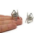 Silver Ring, Antique Silver Plated Brass Adjustable Ring N0222