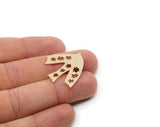 Brass Bird Charm, Raw Brass Bird Charms, Charm Pendants, Earring Findings (20/25/30x0.60mm) SMP2945