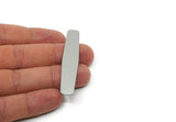 Steel Stamping Bar, 4 Stainless Steel Rectangle Blanks, Findings (58x12x0.80mm) SMP3009 SY0397