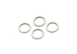 12mm Circle Connectors, 24 Antique Silver Plated Brass Circle Connectors (12x1.2x1.2mm) N0442