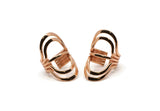 Rose Gold Wire Ring, Rose Gold Plated Brass Adjustable Boho Wire Ring N0145 Q0222