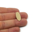 Brass Oval Blank, Raw Brass Oval Shaped Blanks, Brass Findings, Stamping Blanks (27x10x0.80mm) SMP3277