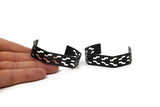 Black Bracelet, Oxidized Black Brass Bracelet Bangles, Cuffs BRC167 S190