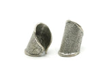 Silver Ring, Antique Silver Plated Brass Adjustable Ring N0369