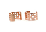 Rose Gold Cuff Bangle, Rose Gold Plated Brass Cuff Bracelet (150x37x0.80mm) BRC122 BRC194