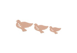 Copper Bird Blank, Raw Copper Pigeon Blanks, Olive Branch Findings (19/24/28.5x0.80mm) SMP3320