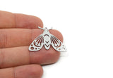 Butterfly Charm, Raw Brass/Stainless Steel/Raw Copper Butterfly Charms With 1 Loop, Findings (27x35mm) SMP3347