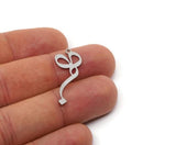Steel Charm, Stainless Steel Motif Charms With 1 Loop, Earring Charms, Pendant Charms (40/30x0.80mm) SMP3014