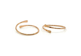 Rose Gold Cuff, Rose Gold Plated Brass Cuff, Bracelet Bangle Q0352