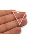 Copper Triangle Charm, Raw Copper Triangle Charms, Earring Findings, For Jewelry Making (20/28/35/42.5/50x0.80mm) SMP2880