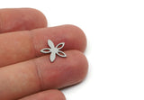 Steel Flower Charm, Stainless Steel Flower Charms, Charm Pendants, Earring Findings (19/14x0.80mm) SMP3300