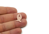 Copper Fish Charm, Raw Copper Fish Charms With 1 Loop, Blanks, Findings (15/20/25x0.80mm) SMP3327