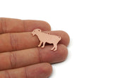 Copper Goat Charm, 4 Raw Copper Goat Charms With 1 Loop, For Jewelry Making (20x30x0.80mm) SMP3099