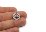 Personalized  Oval Charm, Stainless Steel Oval Shaped Charms With 1 Loop, Sun Charms, Findings (20/25/30x0.80mm) SMP3095