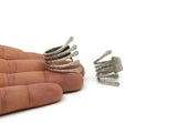 Silver Ring, Antique Silver Plated Brass Adjustable Rings N0086