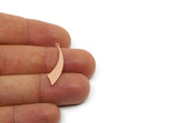 Copper Charm, 10 Raw Copper Comet Charms With 1 Loop, Findings (29x7x0.80mm) SMP3041