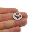 Personalized  Oval Charm, Stainless Steel Oval Shaped Charms With 1 Loop, Sun Charms, Findings (20/25/30x0.80mm) SMP3095