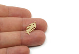 Brass Fish Charm, Raw Brass Fish Bone Charms With 1 Loop, Animal Jewelry, Findings (15/20/25x0.60mm) SMP3321