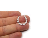 Steel Horseshoe Charm, Stainless Steel Horseshoe Charms With 11 Holes, Pendant Findings, Parts Of Jewelry (19/24/29x0.80mm) SMP2982