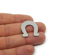 Steel Horseshoe Charm, Stainless Steel Horseshoe Charms With 1 Loop, Pendant Findings, Parts Of Jewelry (20/25/30x0.80mm) SMP3097