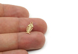 Brass Fish Charm, Raw Brass Fish Bone Charms With 1 Loop, Animal Jewelry, Findings (15/20/25x0.60mm) SMP3321