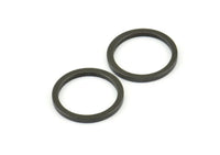 20mm Circle Connectors, 5 Oxidized Brass Black Circle Connectors (20x1.5x1.5mm) E008