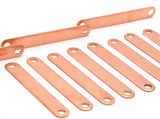 Copper Personalized Bar, 12 Raw Copper Stamping Connector, Blanks (6x44x0.80mm) D0524