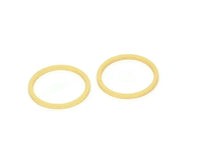 15mm Circle Connectors, 12 Gold Plated Brass Circle Connectors (15x0.80mm) A3346 Q0521