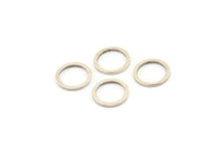 10mm Circle Connectors - 50 Antique Silver Plated Brass Circle Connectors (10x1x0.80mm) A6167