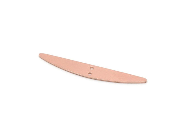Copper Charm, 2 Pieces Raw Copper, Copper Pendants, Charm Pendants, Copper Charms With 2 Holes (6x43x0.80mm) SMP2849
