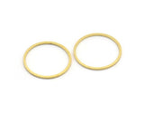 20mm Circle Connector, 50 Raw Brass Circle Connectors (20x0.80mm) BS 1107 E344