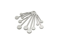 Steel Fringed Charm, 2 Pieces Stainless Steel Fringed Shaped Charms With 1 Hole (34x41x0.80mm) SMP2834