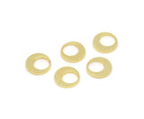 Gold Circle Connector, 10 Gold Plated Brass Round Connectors (10x1.5mm) BS 2008