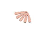 Copper Sun Charm, 4 Pieces Raw Copper Sun Charms With 1 Hole, Earring Charms, Findings (10x15x0.80mm) SMP2845