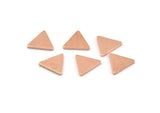 Copper Triangle Blank, 50 Raw Copper Triangle Blanks (8x0.80mm) M01279