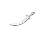 Steel Sword Charm, 50 Stainless Steel Sword Charms With 1 Loop, Earring Charm, Sword Findings (30x7x0.80mm) SMP2828
